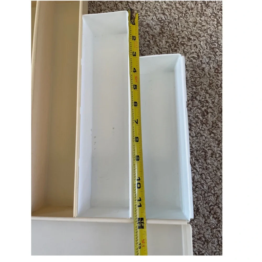 Lot 6 Vintage Interlocking Rubbermaid Drawer Organizers Mixed Sizes & Colors